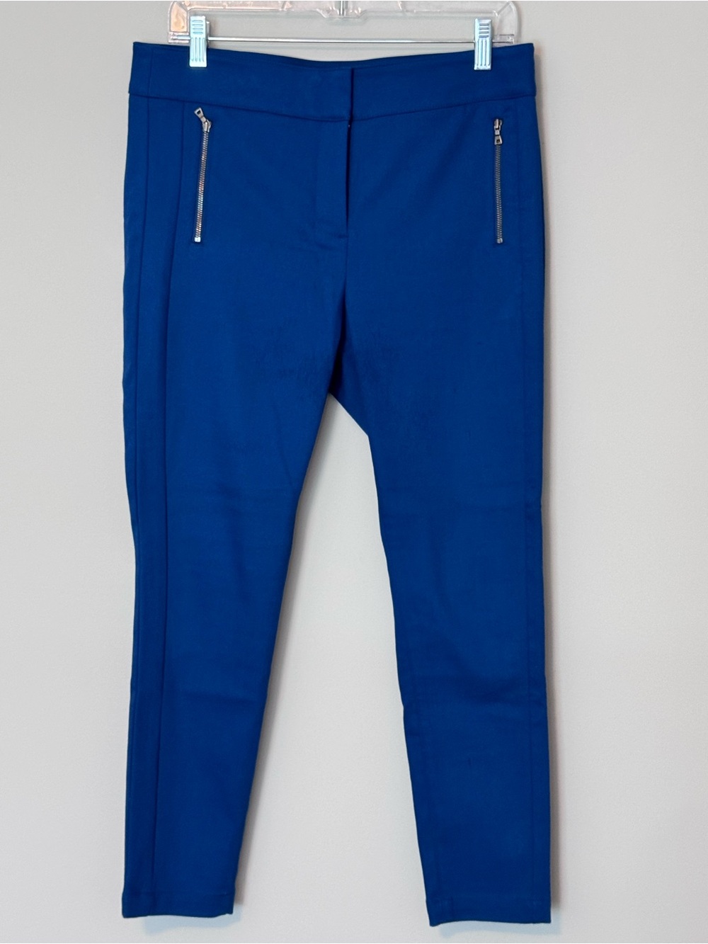 LOFT Marisa Skinny Royal Blue Zip Pocket Pants Size 10P Petite